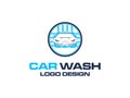 Car wash logo vector inspiration Royalty Free Stock Photo