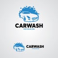Car Wash Logo Design Template Royalty Free Stock Photo
