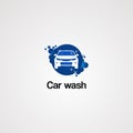 Car wash logo vector, icon, element, and template