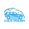 Car Wash Logo Vector Illustration template. Trendy Car Wash vector logo icon silhouette design. Car Auto Cleaning logo vector Royalty Free Stock Photo