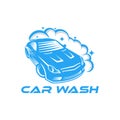 Car Wash Logo Vector Illustration template. Trendy Car Wash vector logo icon silhouette design. Car Auto Cleaning logo vector Royalty Free Stock Photo