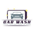 Car wash logo vector inspiration Royalty Free Stock Photo