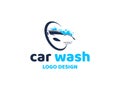 Car wash logo vector inspiration Royalty Free Stock Photo