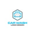 Car wash logo vector inspiration Royalty Free Stock Photo