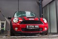 car wash red mini cooper. Royalty Free Stock Photo