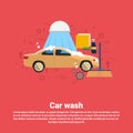 Car Wash Service Auto Business Web Banner Royalty Free Stock Photo