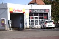 Car wash Shell gas station Royalty Free Stock Photo
