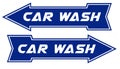 Car Wash Sign Arrow Pointing Way Royalty Free Stock Photo