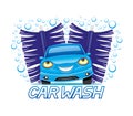 Car wash sign. Royalty Free Stock Photo