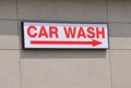 Car wash signage Royalty Free Stock Photo