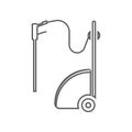 car washer icon. Element of Car repear for mobile concept and web apps icon. Outline, thin line icon for website design and