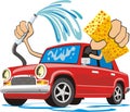 Car washing Royalty Free Stock Photo