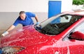 Car washing. Royalty Free Stock Photo