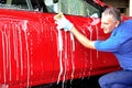 Car washing. Royalty Free Stock Photo