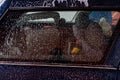 Car washing. Cleaning Car Using High Pressure Water Royalty Free Stock Photo