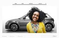 Car Website Homepage Layout Advertising Concept