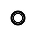Car tire vector icon Royalty Free Stock Photo