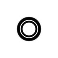 Car tire vector icon Royalty Free Stock Photo
