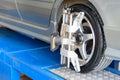 Car Wheel Alignment service Royalty Free Stock Photo