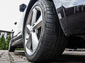 car wheel from the bottom perspective