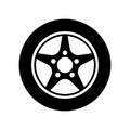 Car wheel icon.