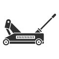 Car wheel jack icon, simple style