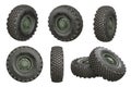 Car wheel military set