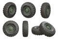 Car wheel military set