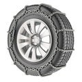 Car wheel with snow chain, 3D rendering Royalty Free Stock Photo