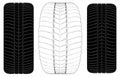 Car Wheel Tire Vector 07