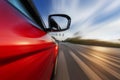 Car wiht motion blur background Royalty Free Stock Photo