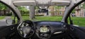 Car windshield view of the Harvard University Campus, Cambridge, USA Royalty Free Stock Photo