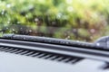 Car wiper for clean water drop on windshield Royalty Free Stock Photo