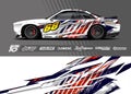 Race car wrap designs illustrations Royalty Free Stock Photo