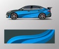 Car wrap design for sport car. Car wrap design for branding, services, company