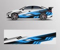 Car wrap design for sport car. Car wrap design for branding, services, company