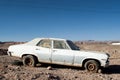 Car wreck on Atacama desert, Chile