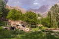 Car wreck in Nofin village in Fann mountains, Tajikist