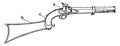 Carbine Pistol,vintage illustration