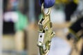 Carabiner for Climbing harness Royalty Free Stock Photo