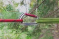 Carabiner holds two ropes