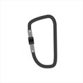Carabiner icon. Hiking and mountaineering safety equipment. Rock climbing gear Royalty Free Stock Photo