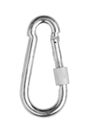 The carabiner isolate on a white background Royalty Free Stock Photo
