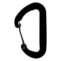 Carabiner mountain equipment icon Royalty Free Stock Photo