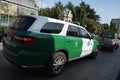 Carabineros de Chile car in Punta Arenas, Chile