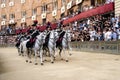 Carabinieri a Cavallo at the Palio di Siena Royalty Free Stock Photo