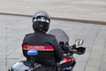 Carabinieri on his motorcycle in Bologna