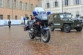 Carabinieri Police Motorcycle in Turin, Italy.