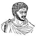 Caracalla, vintage illustration