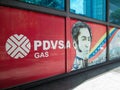 Caracas. Iconic state gas company of the Bolivarian Republic of Venezuela, PDVSA GAS, which is part of the PDVSA oil company Royalty Free Stock Photo